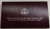 USA 1 Dollar 1996 D Olympische Sommerspiele, Atlanta, 1996, Hochsprung, Denver stempelglanz (ST) in OVP
