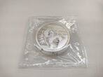 China Silbermedaille 1991 Panda, Munich International Coin Fair, 1 oz, in Box, mit Zerifikat Neuwertig in OVP