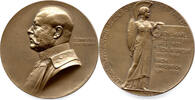Österreich Bronzememedaille Erzherzog Friedrich, Feldmarschall, Franz Joseph I., 1848 - 1916, A. Hartig -