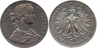 1 Vereinstaler 1860 Freie Stadt Frankfurt Freie Stadt Frankfurt, EIN PFUND FEIN, Frankfurt, STARK IM RECHT, A.V. NORDHEIM vorzüglich (VZ), kl Rf.