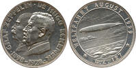 Deutschland Silbermedaille Luftschiff L.Z. 127, Doktor Hugo, Graf Zeppelin, Weltfahrt August -