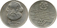 Deutsche Demokratische Republik / DDR 20 Mark Karl Marx, 100. Todestag, Berlin, J. 1521 -