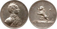 Schweden Medaille Karl XII, Tod bei der Belagerung von Fredriksten, Johann Carl Hedlinger, RRR -