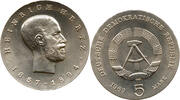 Deutsche Demokratische Republik / DDR 5 Mark Heinrich Hertz, 75. Todestag, Berlin -