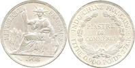 Französisch Indochina 1 Piastre INDO-CHINE FRANÇAISE, PIASTRE DE COMMERCE, TITRE 0.900 POIDS 27 GR. -