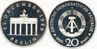 Deutsche Demokratische Republik / DDR 20 Mark Brandenburg Gate, Brandenburger Tor, A, Berlin, uncertified, proof -