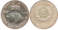 DDR 10 Mark Deutsche Demokratische Republik, 375. Geburtstag Otto von Guericke, 1602 - 1686 -