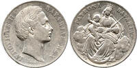 Bayern 1 Vereinstaler Madonnentaler, Ludwig II., 1864 - 1886, München -
