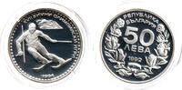 Bulgarien 50 Leva 17. Winterolympiade, Skislalom, Bulgarian Mint, Sofia -