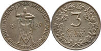 Weimarer Republik 3 Reichsmark (3 RM) 1000-jähriges Bestehen des Rheinlandes, München, JAHRTAUSEND FEIER DER RHEINLAND -