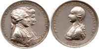 Silbermedaille 1793 Sachsen Kurfürst Friedrich August III. 1763-1806 zum Besten der Armenschulen Hoeckner vorzüglich (VZ)