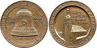 Deutsches Kaiserreich / Frankenberg Bronzemedaille 17. Juli 1917, Weihn 1920, Ehre sei Gott in der Höhe, Kirchweihe -