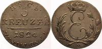 Sachsen-Coburg-Saalfeld 3 Kreuzer Ernst 1806-1826.