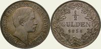 Baden-Durlach 1/2 Gulden Friedrich I. 1852-1907.