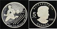 Kanada 5 Dollars 2003 Elisabeth II. 1952-2022. Polierte Platte in Kapsel