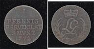 Schwarzburg-Rudolstadt Cu Pfennig Ludwig Günther II. 1767-1790. -