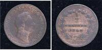 Baden-Durlach Cu 1/2 Kreuzer Leopold 1830-1852. -