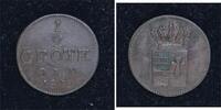 Oldenburg Cu 1/2 Grote Paul Friedrich August 1829-1853. -
