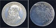Sachsen-Meiningen 3 Mark Georg II. 1866-1914. -