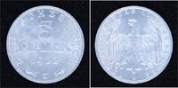 Weimarer Republik 3 Mark 1922 J Fast Stempelglanz 10,00 EUR  zzgl. 2,00 EUR Versand