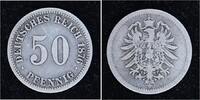 Kleinm&uuml;nzen 50 Pfennig 1876 B Fast sehr sch&ouml;n 10,00 EUR  zzgl. 2,00 EUR Versand