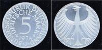 Bundesrepublik Deutschland 5 Mark 1974 J Erstabschlag. Stempelglanz