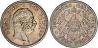 Sachsen 5 Mark 1904 E Georg 1902-1904. PCGS MS64. Stempelglanz