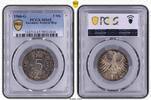 Bundesrepublik Deutschland 5 DM 1966 G PCGS MS65. Stempelglanz 60,00 EUR  zzgl. 5,00 EUR Versand