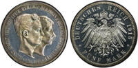 Braunschweig 5 Mark 1915 A Ernst August 1913-1916. PCGS PR63CAM. Polierte Platte