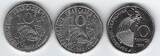 FRANCE . 10 Francs 1986. 2x Jimenez*, 1x Robert Schuman  . Sehr schön. Sehr schön/vortzüglich.