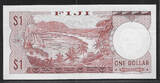 FIJI 1 Dollar (1974) Reine Élisabeth II. Serie: B/2 . Fast vorzüglich