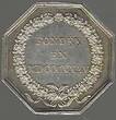 FRANCE. 19 Jahrhundert. 19ème siè 4 Jetons. Banque, Notaires, Assurance. 4 Token. Bank, Notar, Versicherung . Sehr schön/vorzüglich. Schön (Loch)