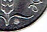 FRANCE 1 centime 1974 ÉPI (de blé). Weizenkolbe. REBORD. Metallüberschuss unter dem Blatt . Fast vorzüglich