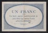 FRANCE 1 Franc ND Kleine Nummer. N°000,083. Petit numéro. Gutes sehr schön