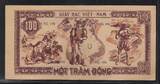VIÊT-NAM. 100 Dông (1948) Hô Chi Minh. Serie: U. Sehr schön+(Netto Falte)
