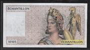 FRANCE (100 Francs) Échantillon, Testnote -ATHÉNA- . -