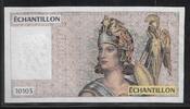 FRANCE (100 Francs) Échantillon, Testnote -ATHÉNA- 10103 . -