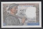FRANCE 10 Francs MINEUR. Minenarbeiter. Alphabet: X.169 . -