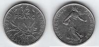 FRANCE 1/2 Franc Säerin von: Semeuse de: O.Roty . -