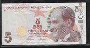 TURQUIE. TÜRKIYE. 5 Türk Lirasi Mustafa Kemal Atatürk. Série: A648 . -