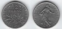 FRANCE . 1/2 Francs Säerin von: Semeuse de: O.Roty . -