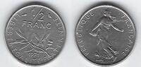 FRANCE . 1/2 Francs Säerin von: Semeuse de: O.Roty . -