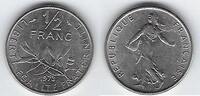 FRANCE . 1/2 Francs Säerin von: Semeuse de: O.Roty . -