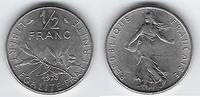 FRANCE . 1/2 Francs Säerin von: Semeuse de: O.Roty . -