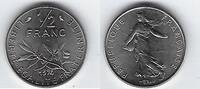 FRANCE . 1/2 Francs Säerin von: Semeuse de: O.Roty . -