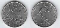 FRANCE . 1/2 Francs Säerin von: Semeuse de: O.Roty . -