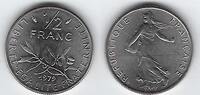 FRANCE . 1/2 Franc Säerin von: Semeuse de: O.Roty . -