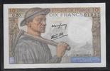 FRANCE . 10 Francs Mineur, Minenarbeiter. Alphabet Q.20 . -