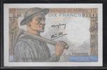 FRANCE . 10 Francs Mineur, Minenarbeiter. Alphabet: O.40 . -