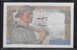 FRANCE . 10 Francs Mineur. Minenarbeiter. Alphabet: D.165 . -